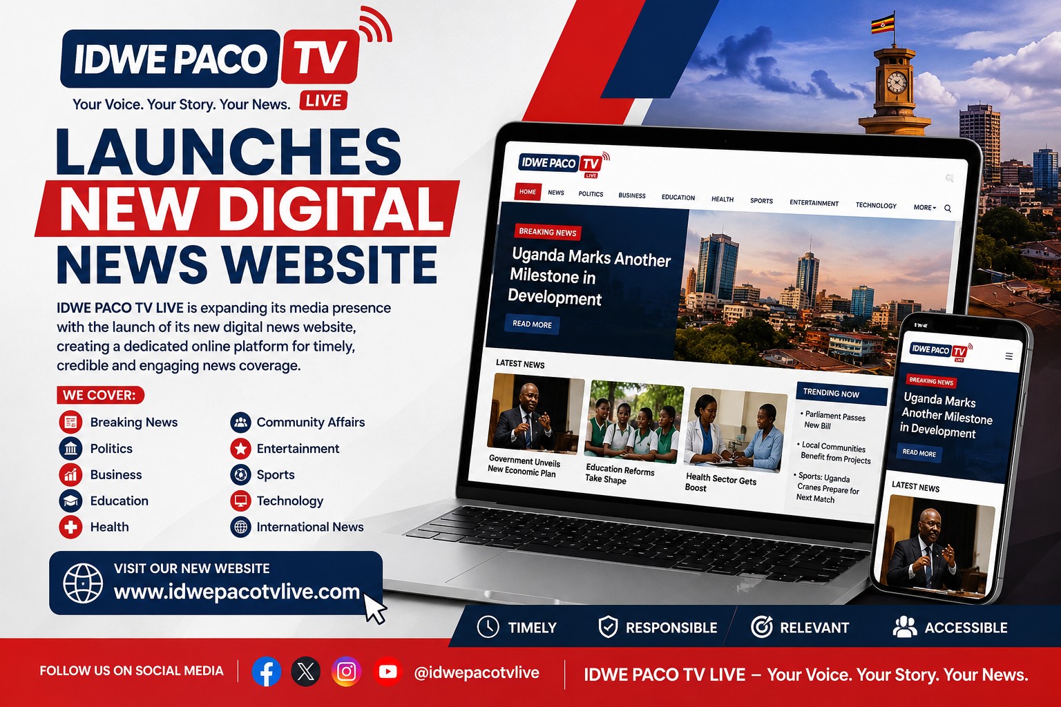IDWE PACO TV LIVE LAUNCHES NEW DIGITAL NEWS WEBSITE